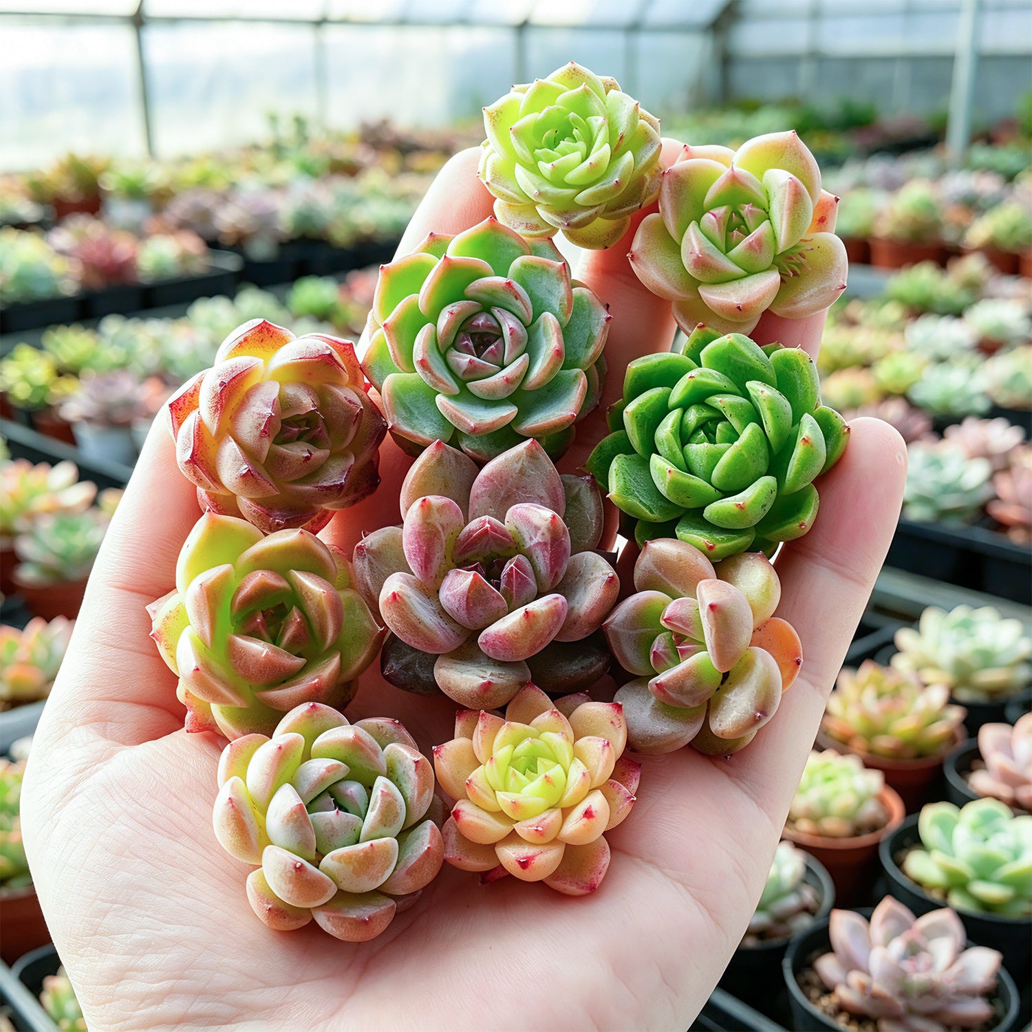 rare succulent Tiny Assorted Rare Echeveria Succulent Cuttings Pack of 10 Plants