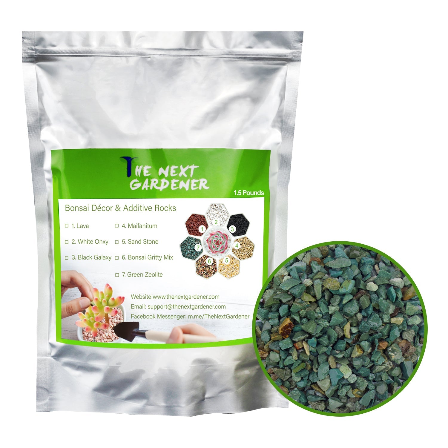 zeolite succulents Green Zeolite Rocks for Succulents and Cactus Top Dressing, Soil Amend – Thenextgardener