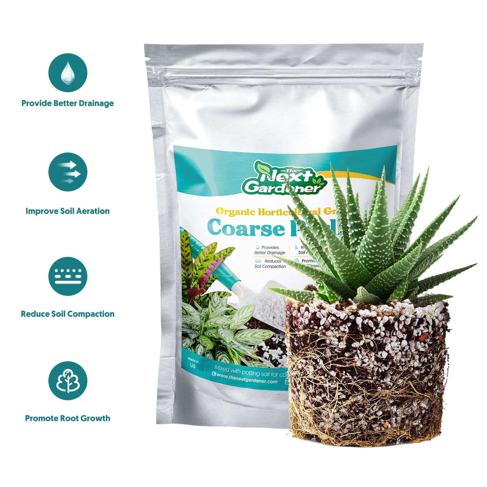 succulent perlite Organic Horticultural Grade Coarse Perlite