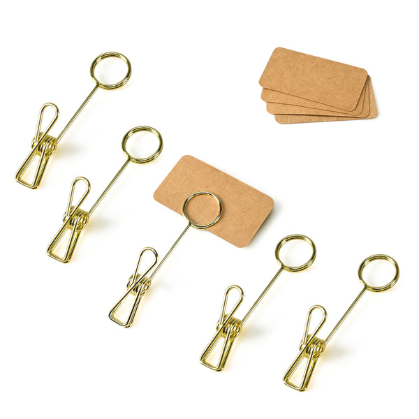 Favor Tags Metal Note Clip