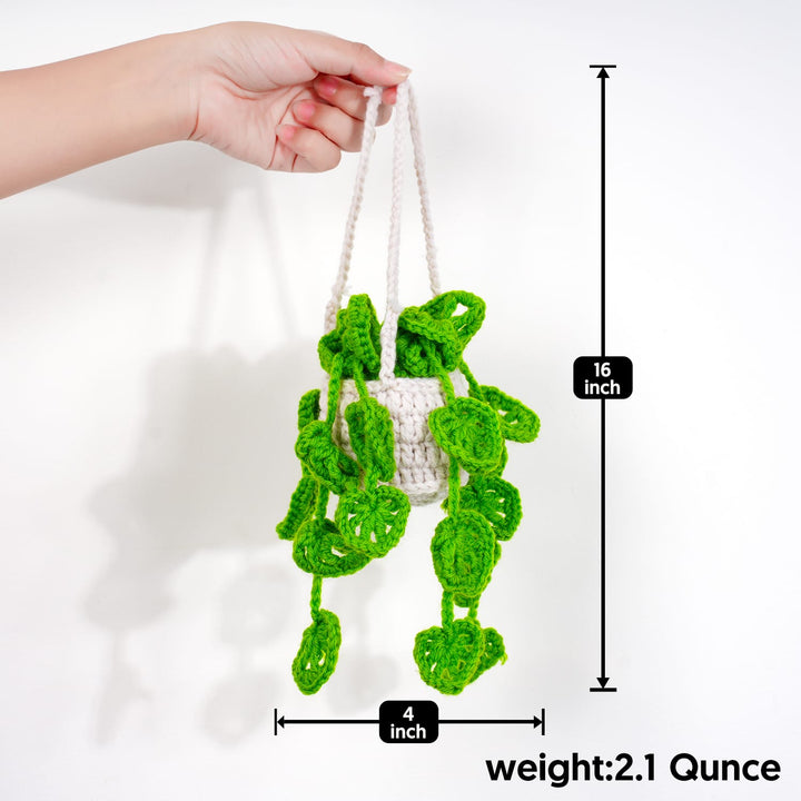 Spec-of-A-Hanging-Knitted-Monstera-Plants-Car-Decoration.