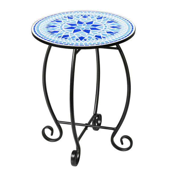 Ethel Round Side End Table Plant Stand, CMS-1402, 14"