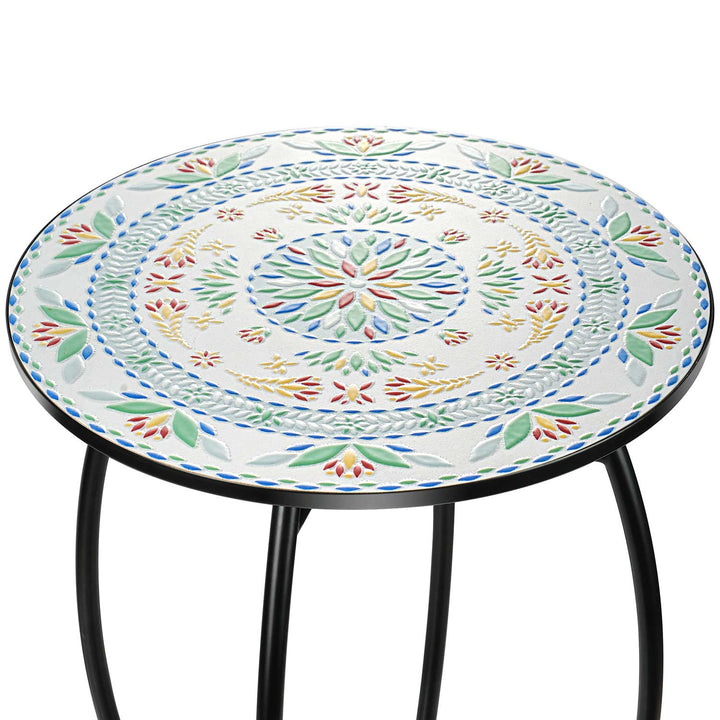 jasmine-mosaic-round-side-end-table-plant-stand-detail