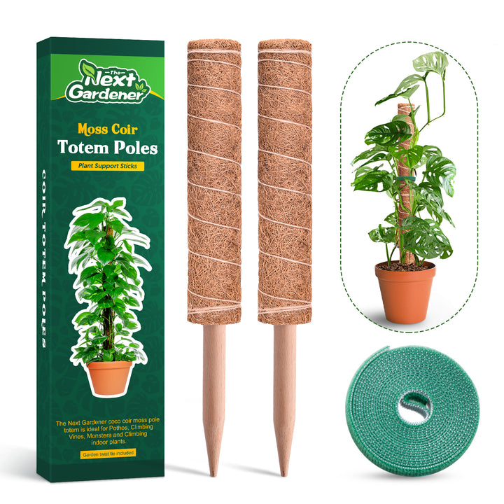moss coir totem poles from the next gardener