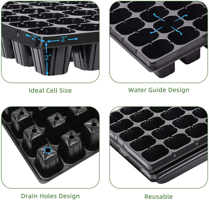 50 Cell Seed Planting Trays  Order Durable 50 Cell Propagation Trays -  Bootstrap Farmer