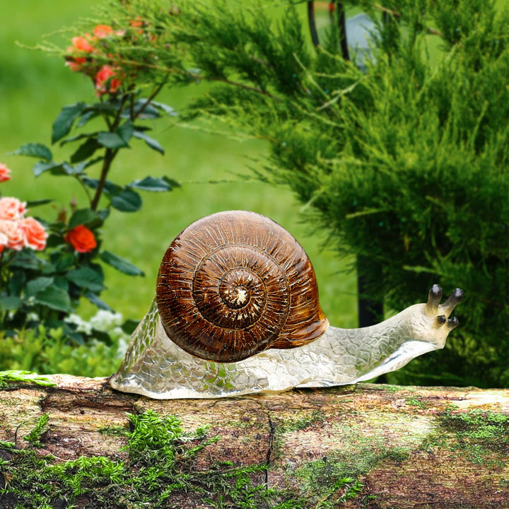 Cute Snail Statue Resin Garden Ornament