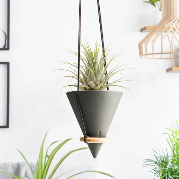 Triangle Hanging Ceramic Planter Pot